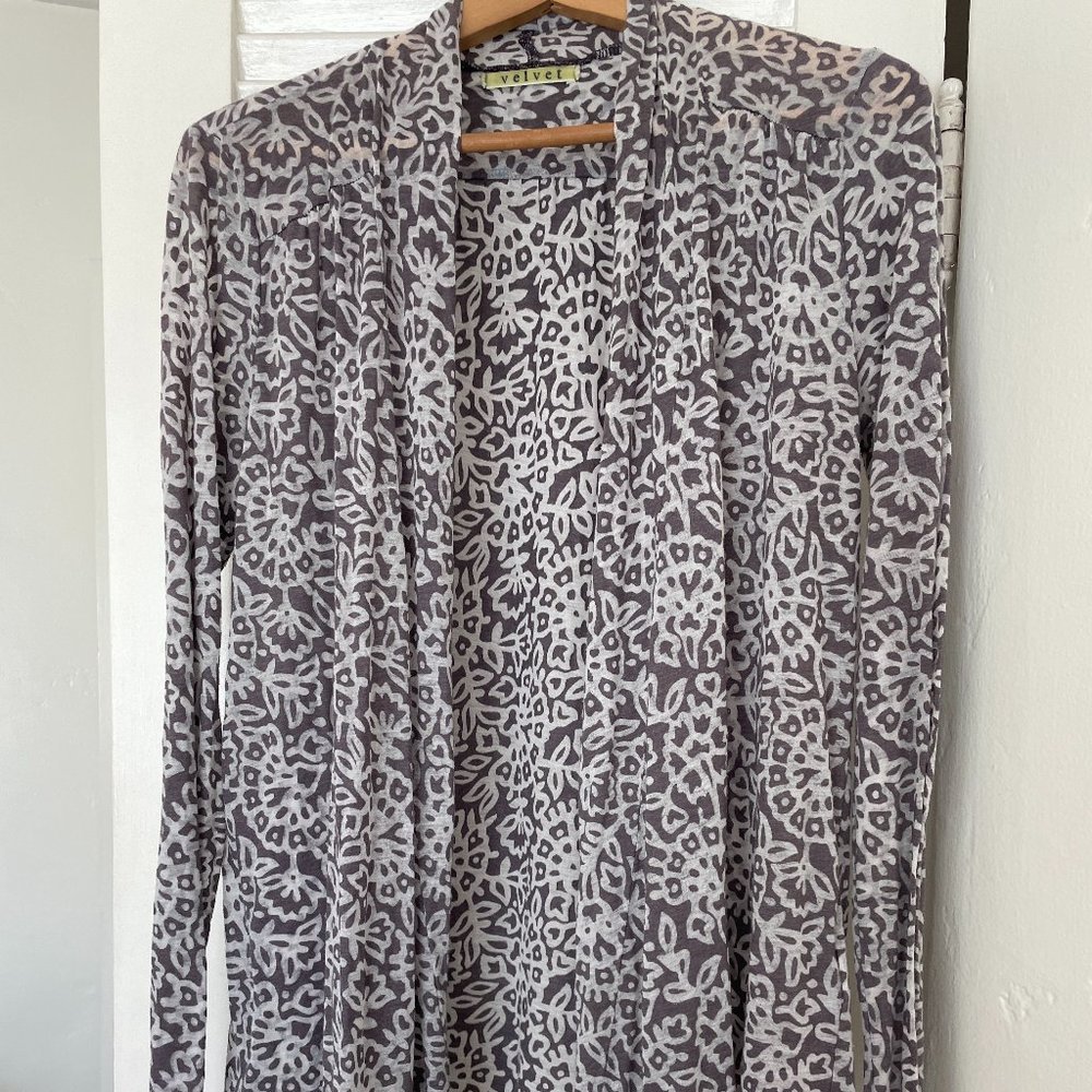 Velvet Pattern Blouse